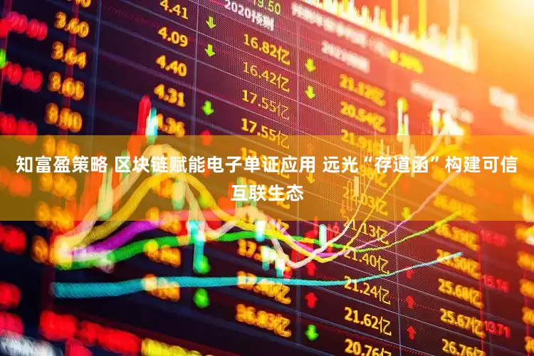 知富盈策略 区块链赋能电子单证应用 远光“存道函”构建可信互联生态